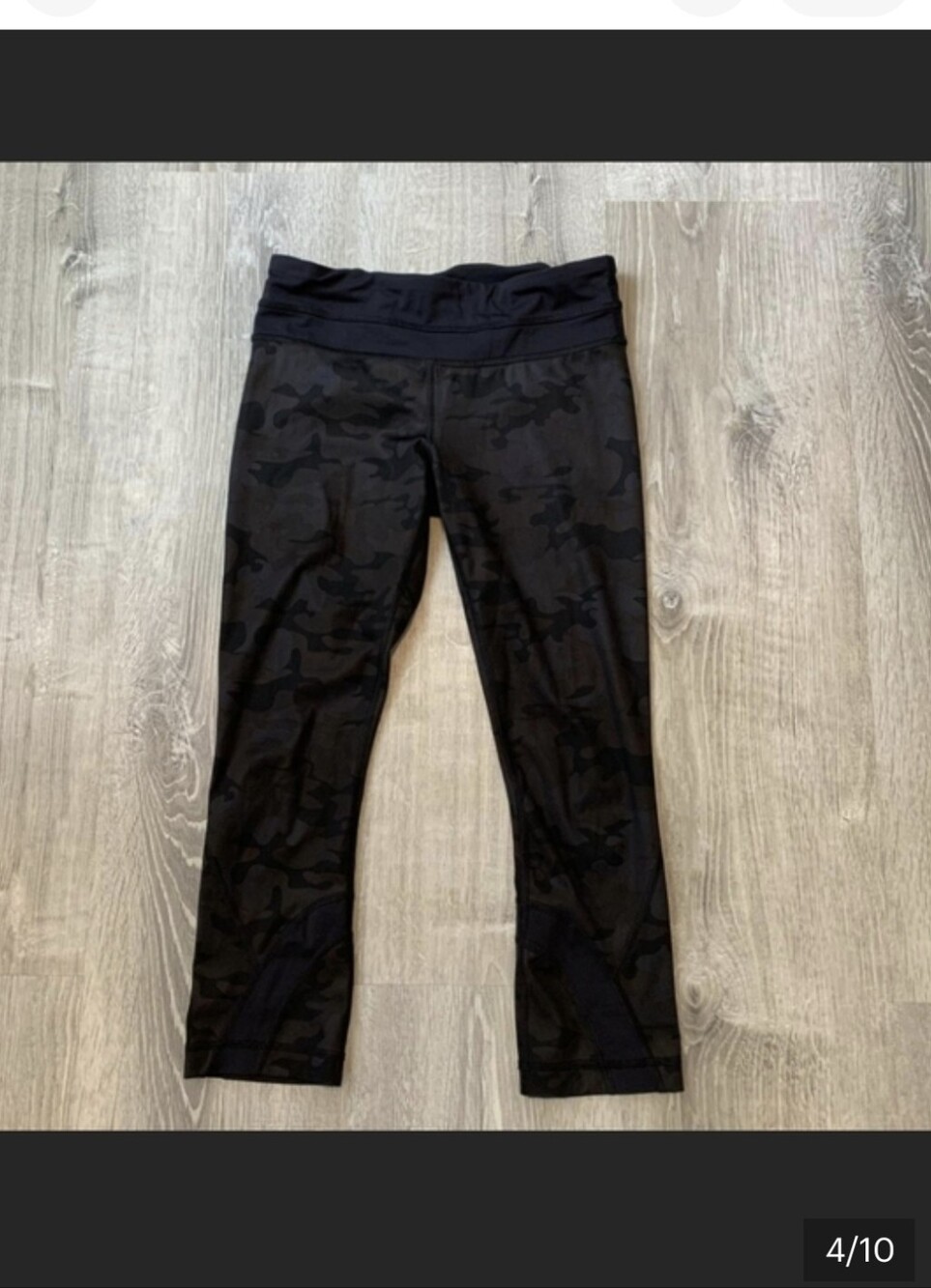 Lululemon Capr Multi Grey/ Black  Leggings